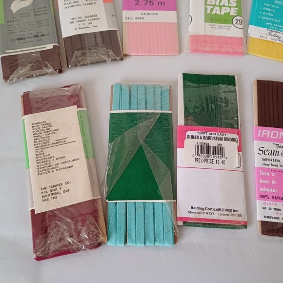 Vintage Seam Binding and Hem Facing Ribbons - Picture 10 of 10